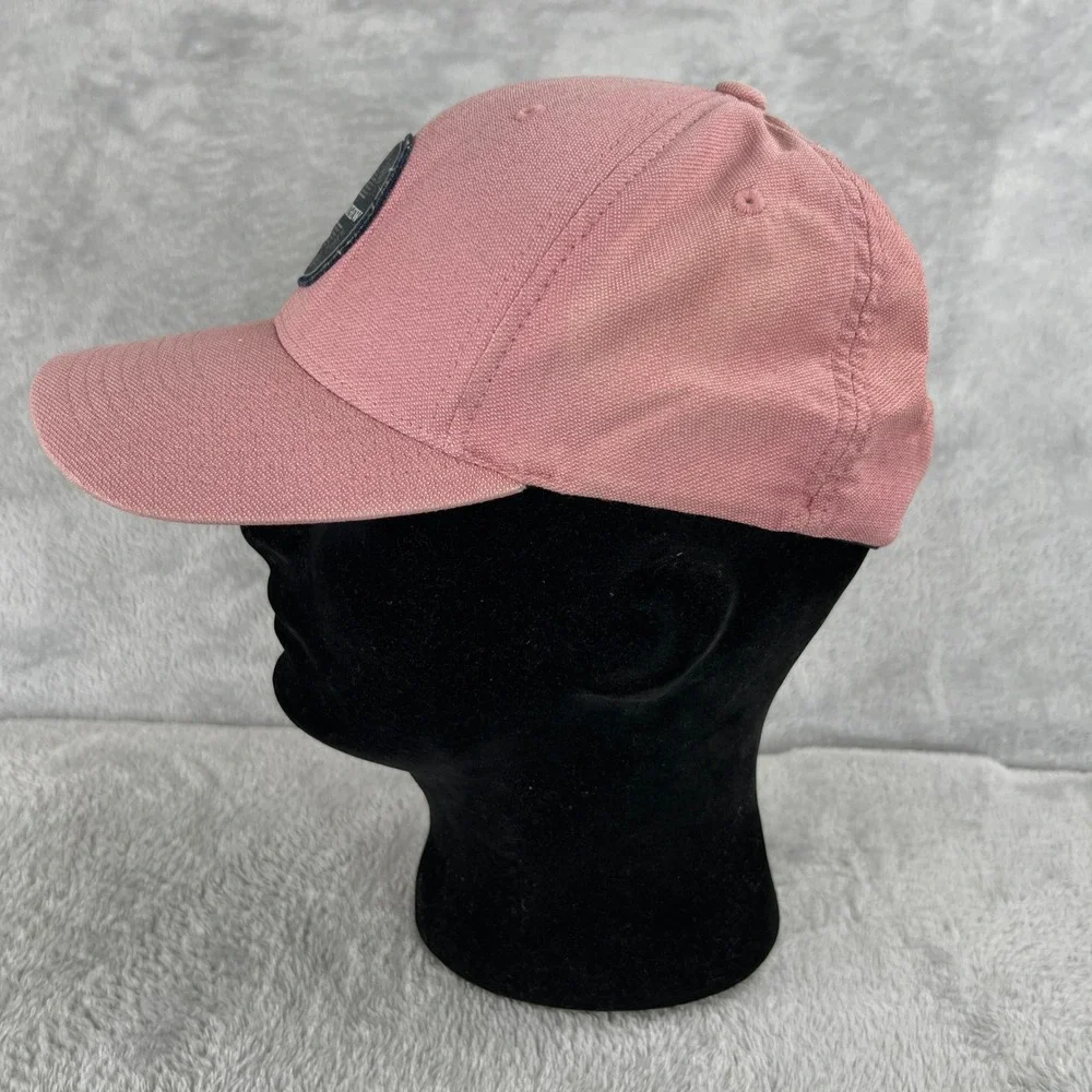 TravisMathew Flexfit Golf Hat S/M Pink Logo Patch Fitted Country Club Cap